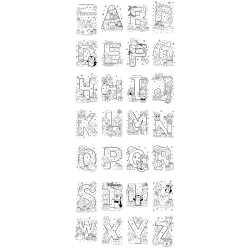 Vymaľuj si písmenká Vianoce