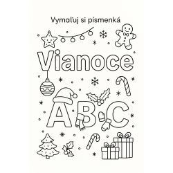 Vymaľuj si písmenká Vianoce