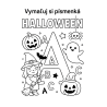Vymaľuj si písmenká Halloween