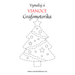 Vymaľuj si vianoce Grafomotorika