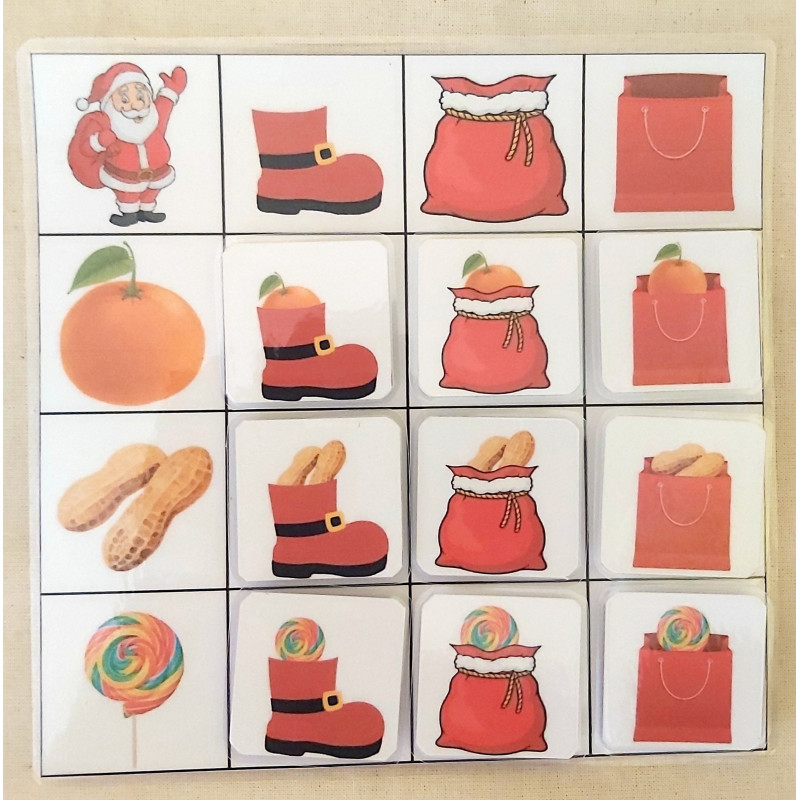 3 x 3 Mikuláš - Logická mriežka