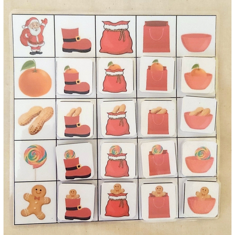 4 x 4 Mikuláš - Logická mriežka