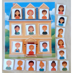 8 okien Deti - Predložkový domček