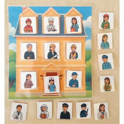 8 okien Povolania - Predložkový domček