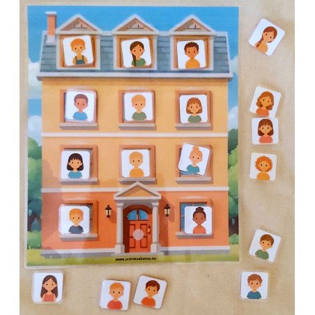 11 okien Deti - Predložkový domček