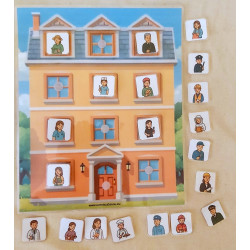 11 okien Povolania - Predložkový domček