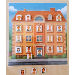 18 okien Deti - Predložkový domček