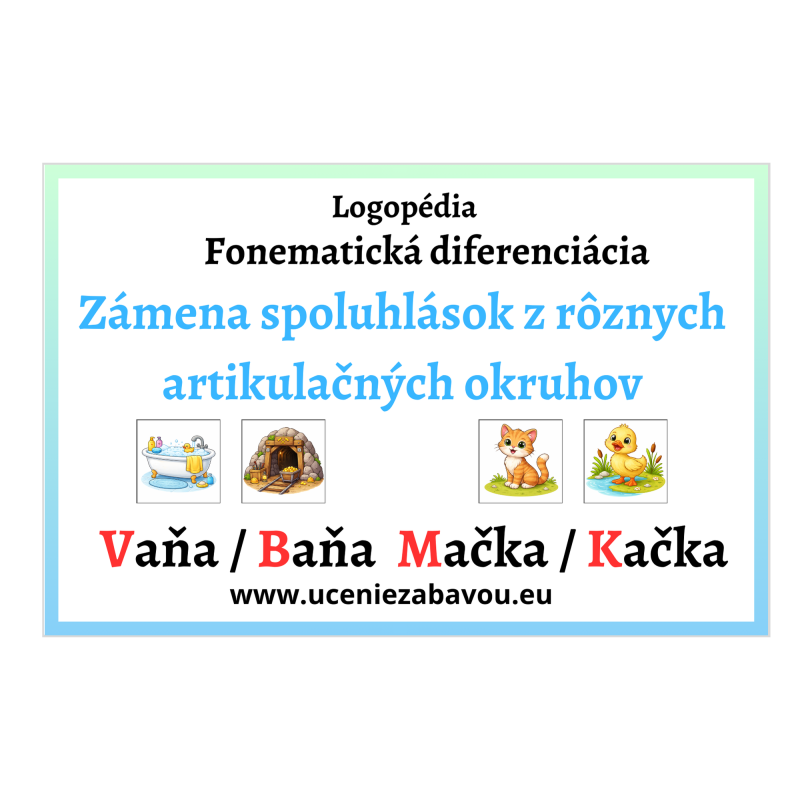 Zámena spoluhlások z rôznych artikulačných okruhov
