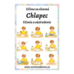 Učíme sa slovesá Chlapec - Učenie a sústredenie