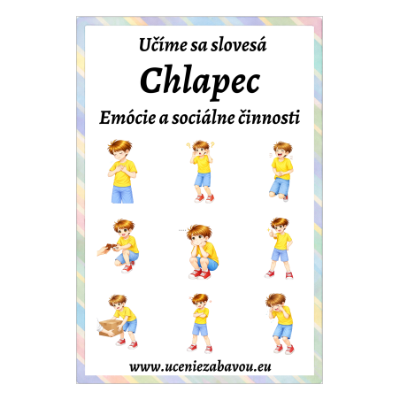 Učíme sa slovesá Chlapec - Emócie a sociálne činnosti