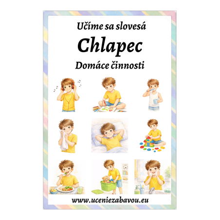 Učíme sa slovesá Chlapec - Denné činnosti