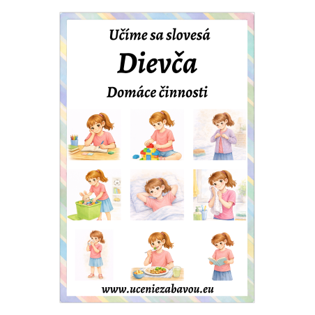 Učíme sa slovesá Dievča - Denné činnosti
