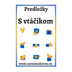 Predložky s vtáčikom  Učenie zábavou