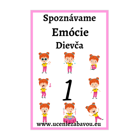 Spoznávame Emócie - Dievča 1  Učenie zábavou