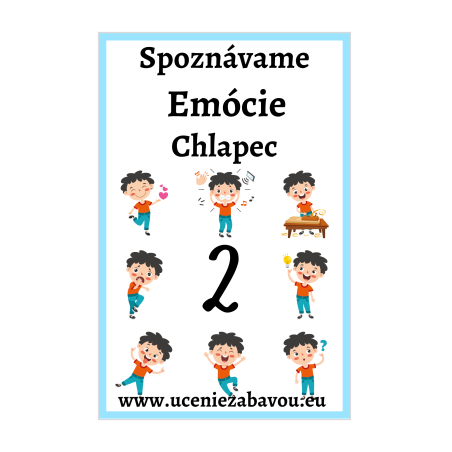 Spoznávame Emócie - Chlapec 2  Učenie zábavou
