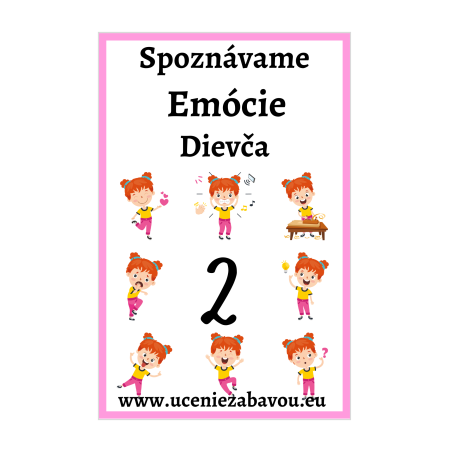 Spoznávame Emócie - Dievča 2  Učenie zábavou