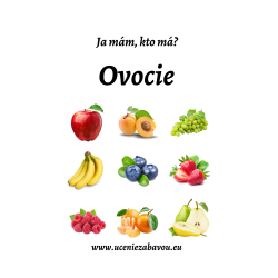 Ja mám, kto má? Ovocie  Učenie zábavou
