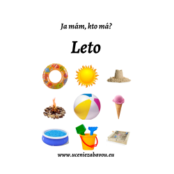 Ja mám, kto má?  Leto  Učenie zábavou