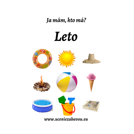 Ja mám, kto má?  Leto  Učenie zábavou