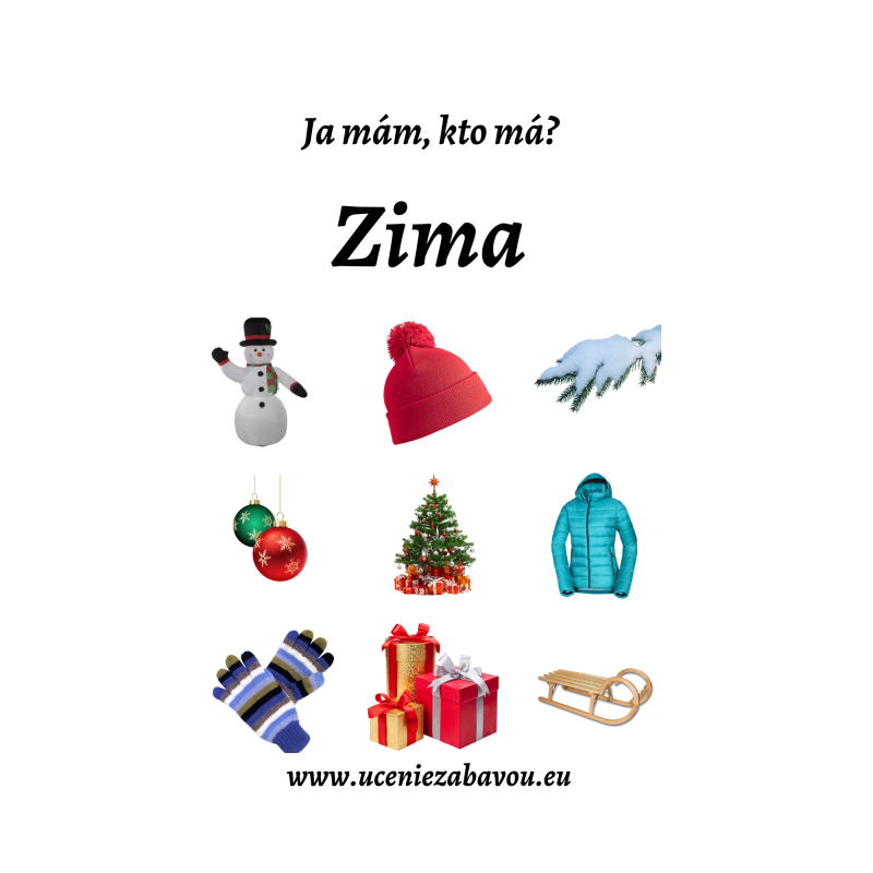 Ja mám, kto má? Zima  Učenie zábavou