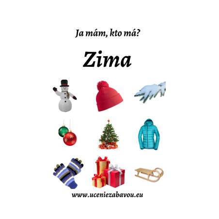 Ja mám, kto má? Zima  Učenie zábavou