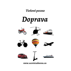 Tieňové pexeso: Doprava  Učenie zábavou