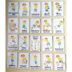 Učíme sa slovesá Chlapec - Pohyb a telo