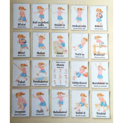 Učíme sa slovesá Dievča - Pohyb a telo