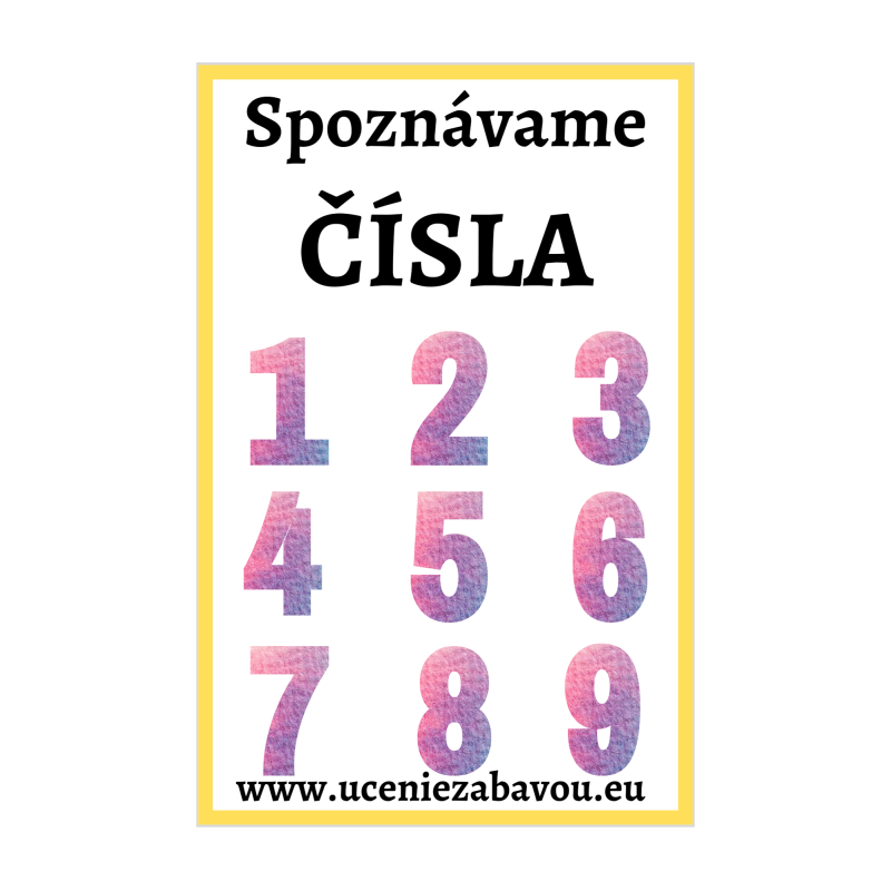 Spoznávame čísla Ružové | Učenie zábavou