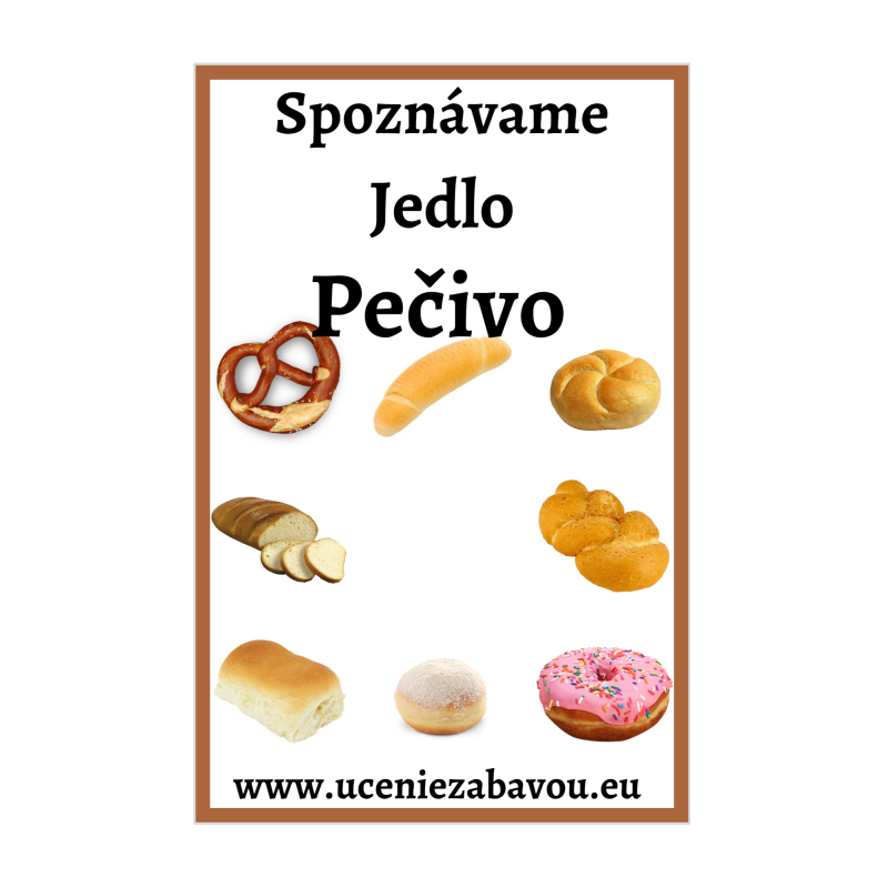 Spoznávame Jedlo Pečivo  Učenie zábavou