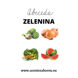 Abeceda Zelenina  Učenie zábavou