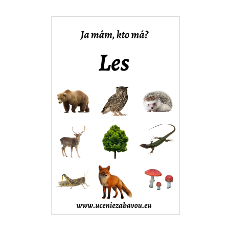 Ja mám, kto má? Les  Učenie zábavou