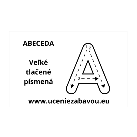 Abeceda - Veľké tlačené písmená