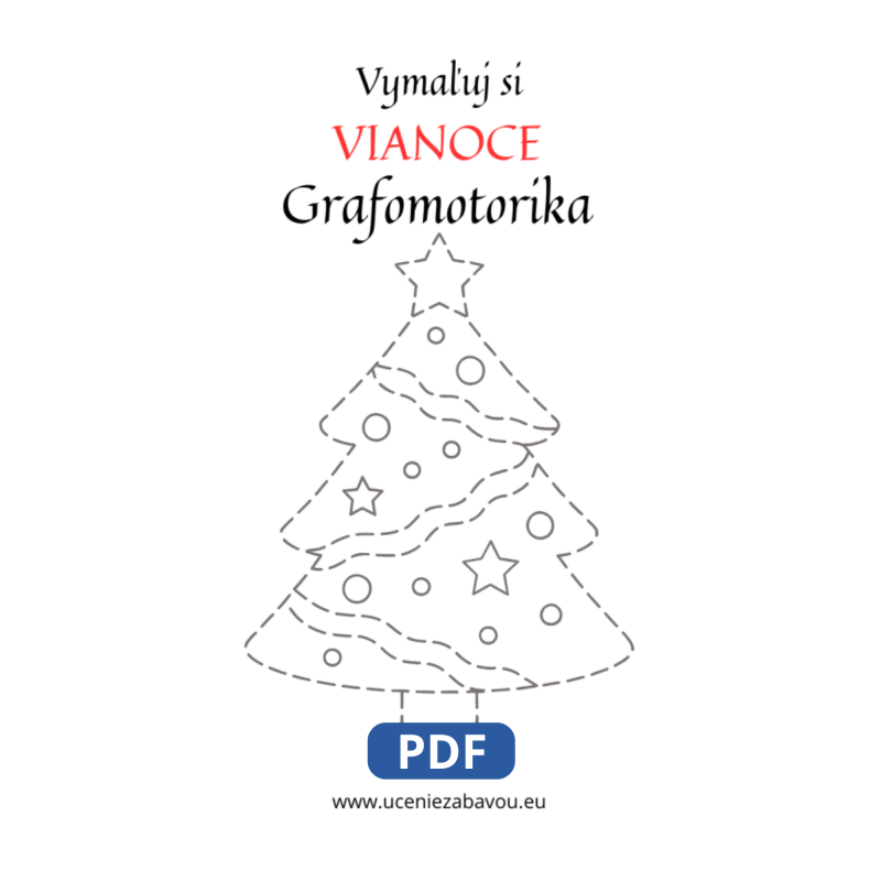 Vymaľuj si vianoce Grafomotorika