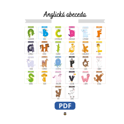 Anglická abeceda na plagáte pre deti – Hravé učenie písmen | PDF A3
