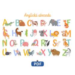 Anglická abeceda pre deti – Plagát A3 na učenie písmen | PDF