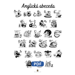 Anglická abeceda pre deti – Plagát A3 | PDF na učenie písmeniek