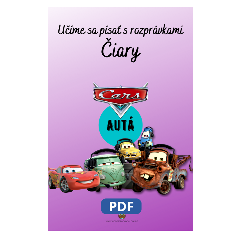 Učíme sa kresliť čiary s rozprávkou Autá – Pracovný zošit pre deti | Učenie zábavou