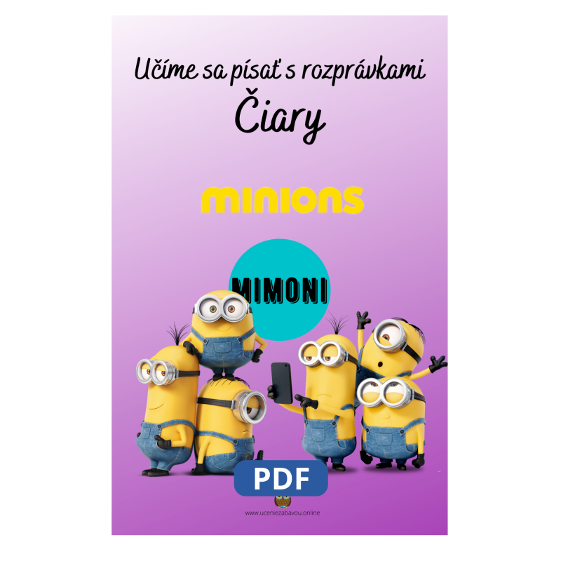 Učíme sa kresliť čiary s Mimoni – Pracovný zošit pre deti | Učenie zábavou