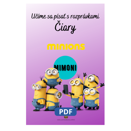 Učíme sa kresliť čiary s Mimoni – Pracovný zošit pre deti | Učenie zábavou