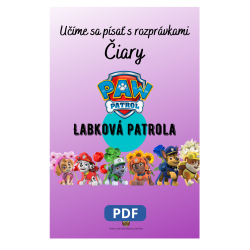 Učíme sa kresliť čiary s Labkovou patrolou – Pracovný zošit pre deti | Učenie zábavou