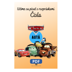 Učíme sa písať čísla s rozprávkami Autá – Pracovný zošit pre deti | Učenie zábavou