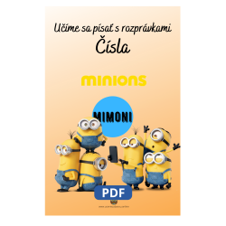 Učíme sa písať čísla s rozprávkami Mimoni – Pracovný zošit pre deti | Učenie zábavou