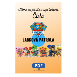 Učíme sa písať čísla s rozprávkami Labková patrola – Pracovný zošit pre deti | Učenie zábavou