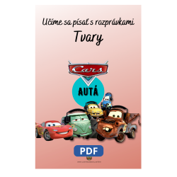 Učíme sa písať tvary s rozprávkami Autá – Pracovný zošit pre deti | Učenie zábavou