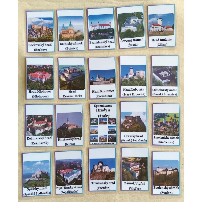 Spoznávame Hrady a zámky  Učenie zábavou