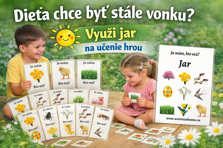 Dieťa chce byť stále vonku? Využi jar na učenie (bez nútenia)